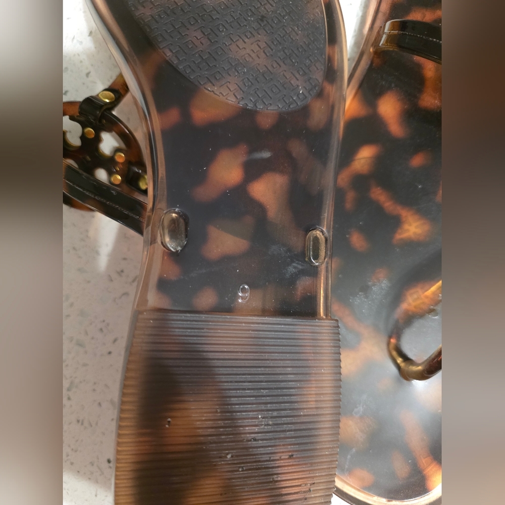 Tory Burch Tortoise Shell Sandals - image 4